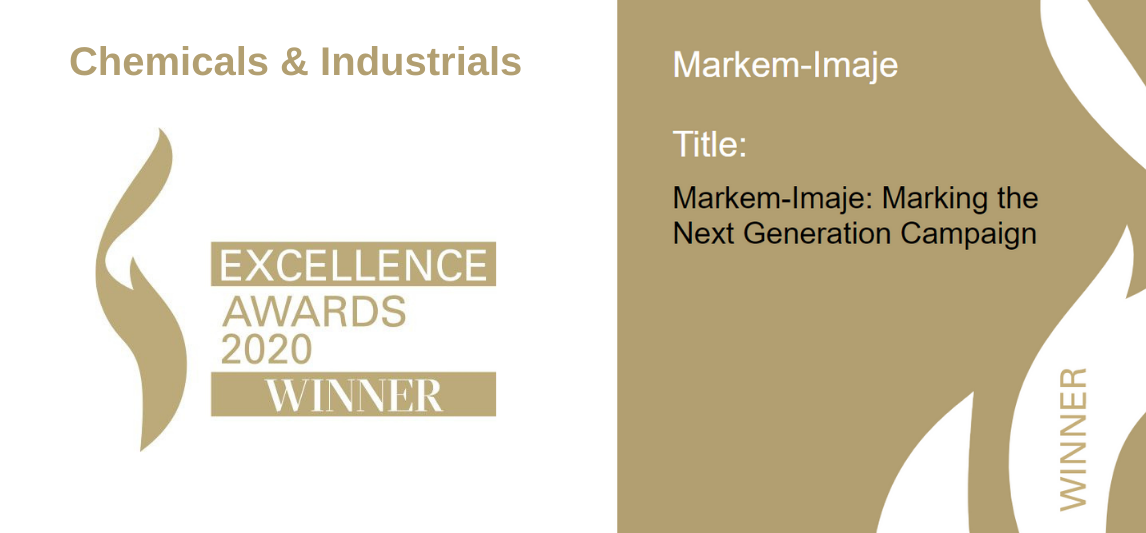 Markem-Imaje, Kimyasallar ve Endüstriyel Ürünler kategorisinde Avrupa Mükemmellik Ödülü'nü kazandı.